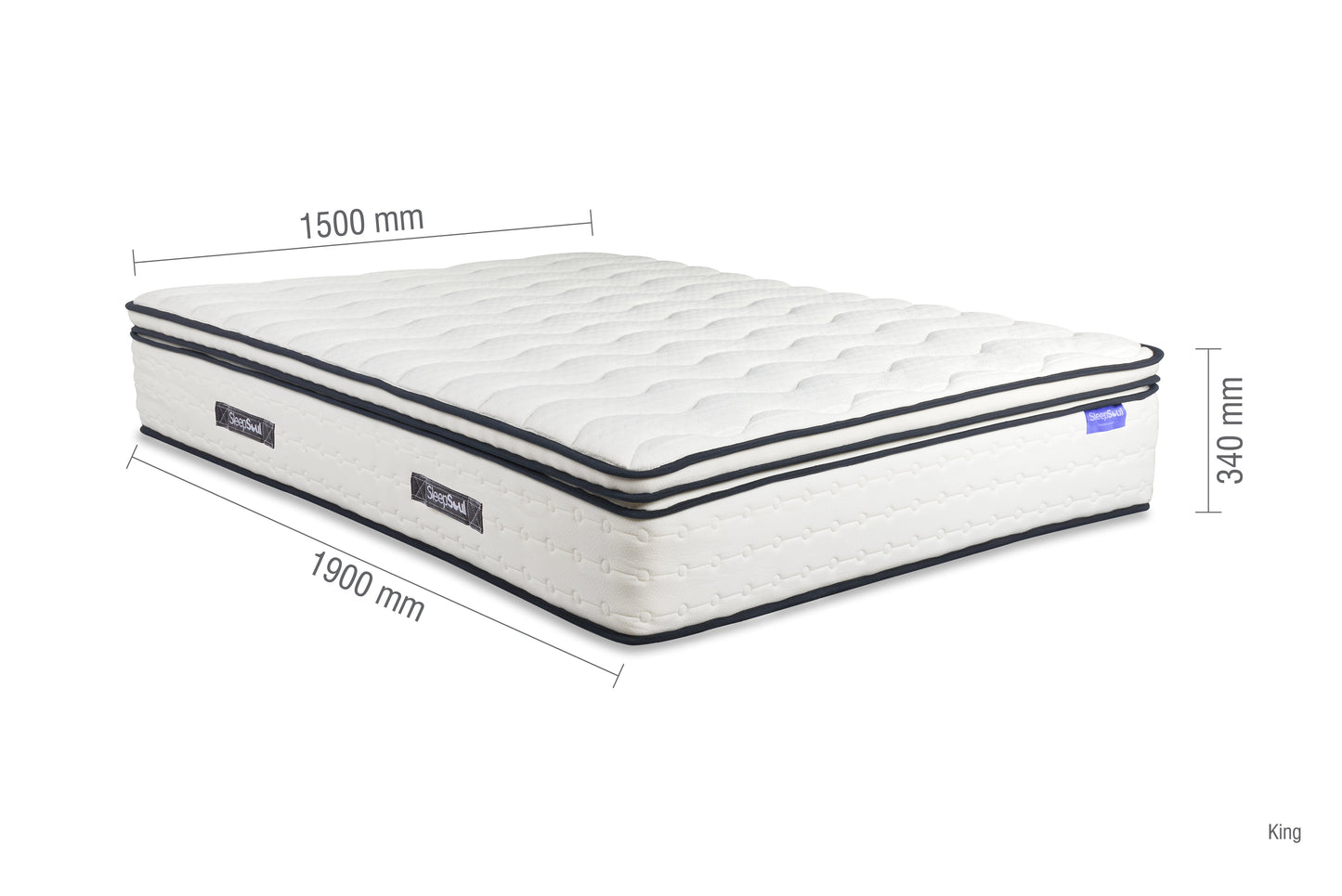 Space 2000 Pocket Sprung Boxtop King Mattress