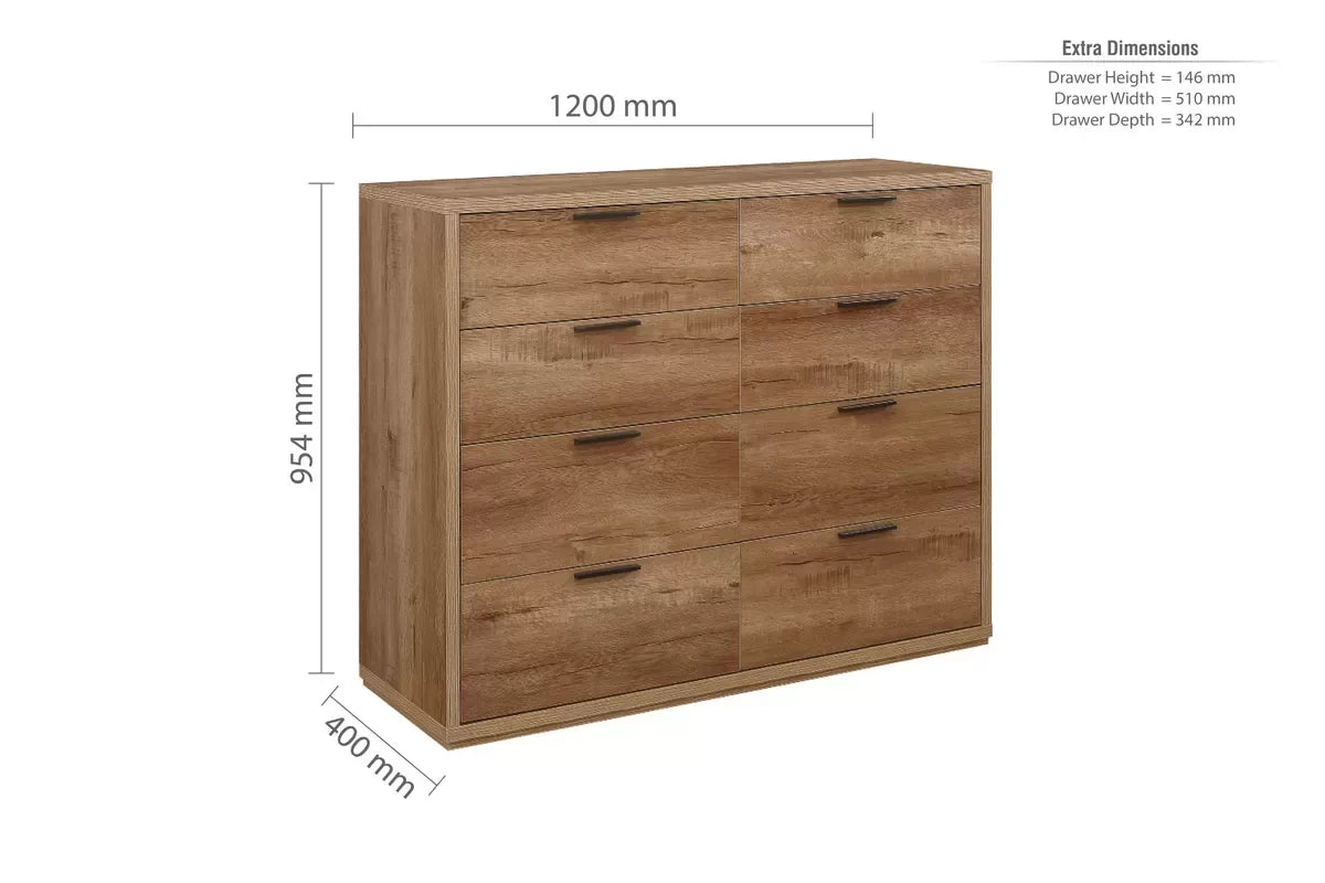 Stockwell Rustic Oak Merchant Chest