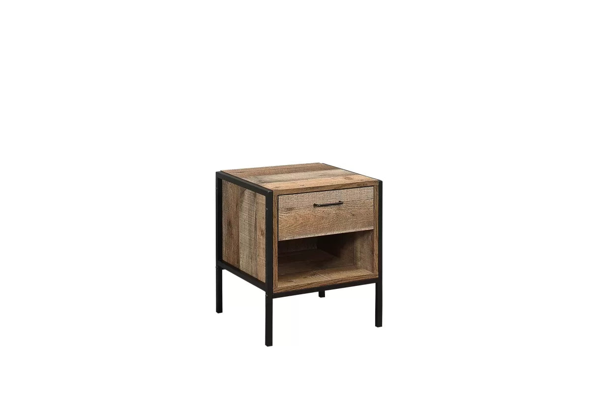 Urban Rustic 1 Drawer Bedside