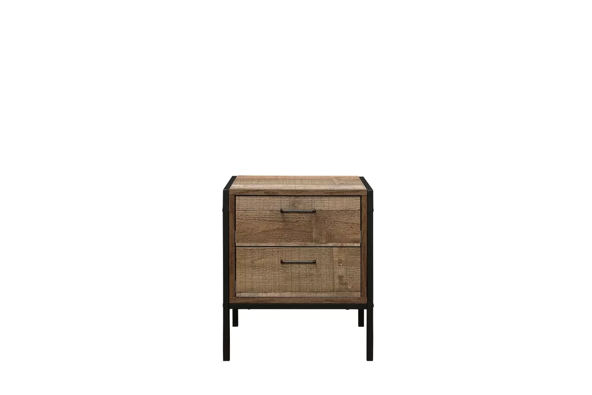 Urban Rustic 2 Drawer Bedside