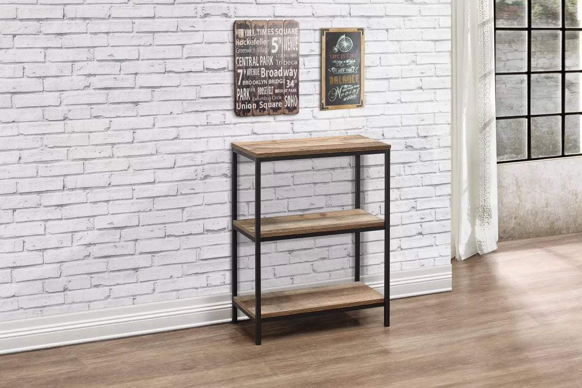 Urban Rustic 3 Tier Bookcase Rustic