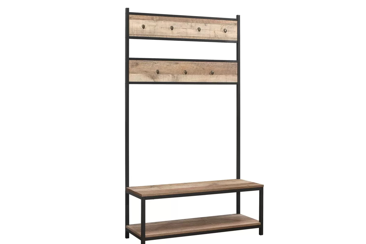 Urban Rustic Coat Rack & Bench