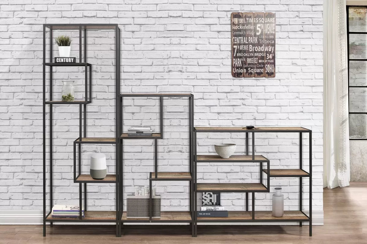 Urban Rustic Wide Shelving Unit
