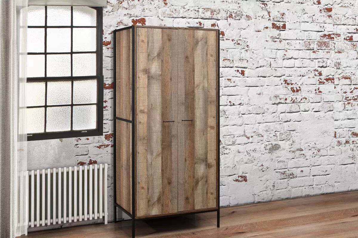 Urban Rustic 2 Door Wardrobe