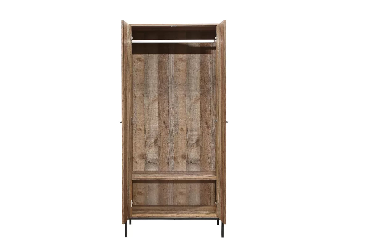 Urban Rustic 2 Door Wardrobe