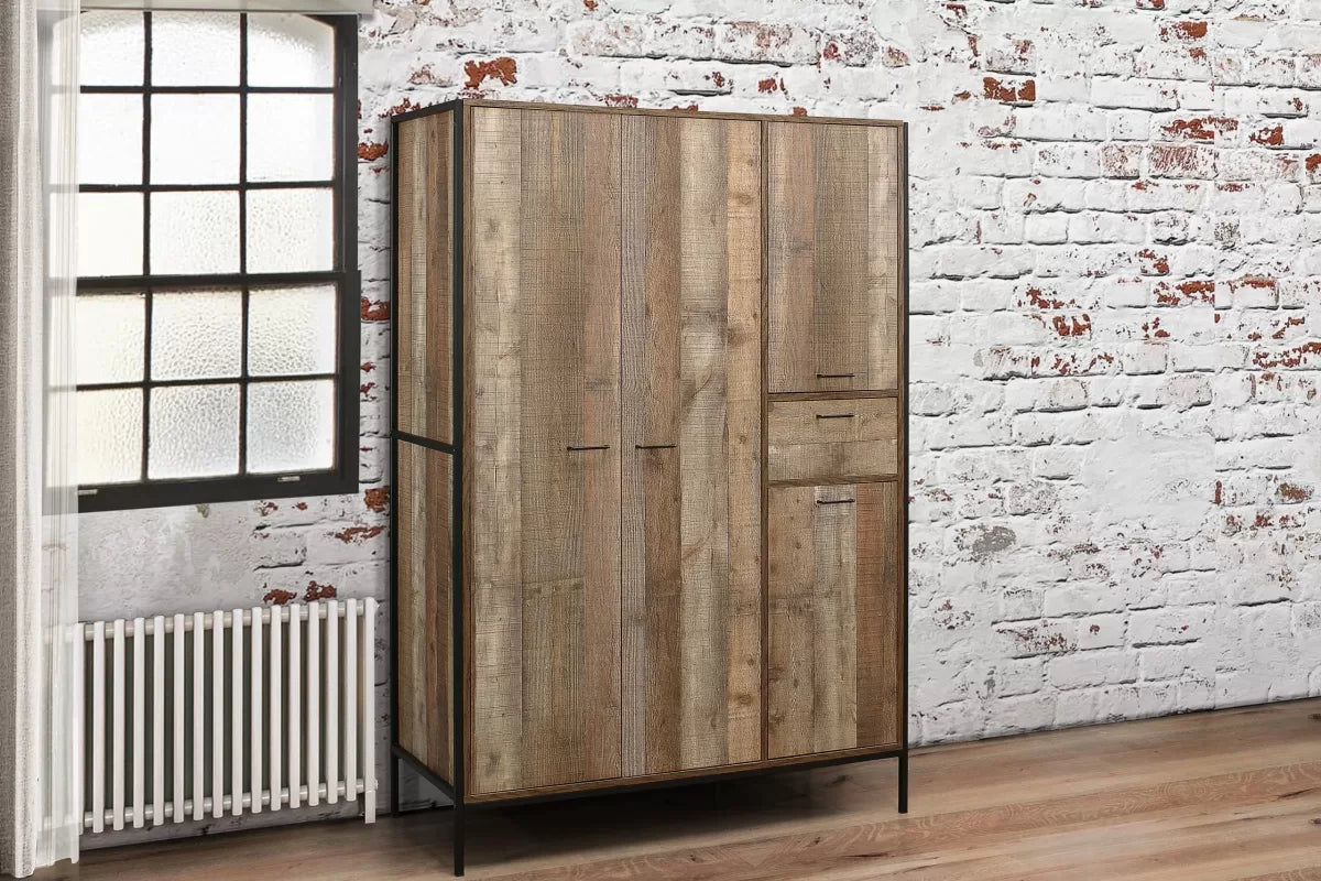 Urban Rustic 4 Door Wardrobe
