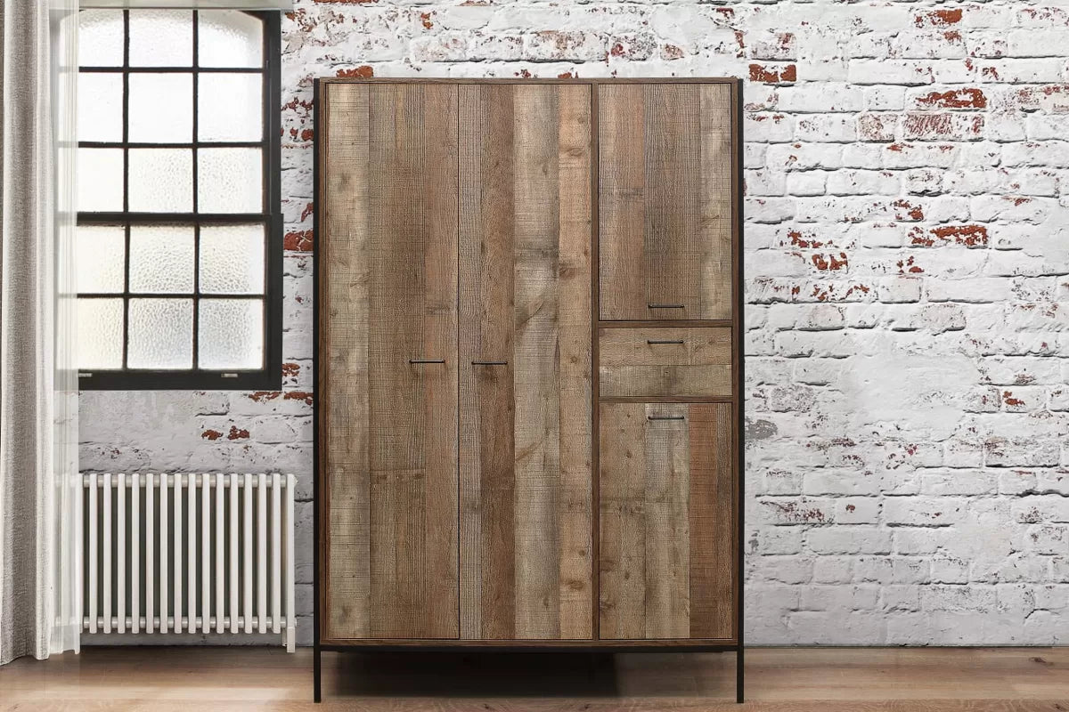 Urban Rustic 4 Door Wardrobe
