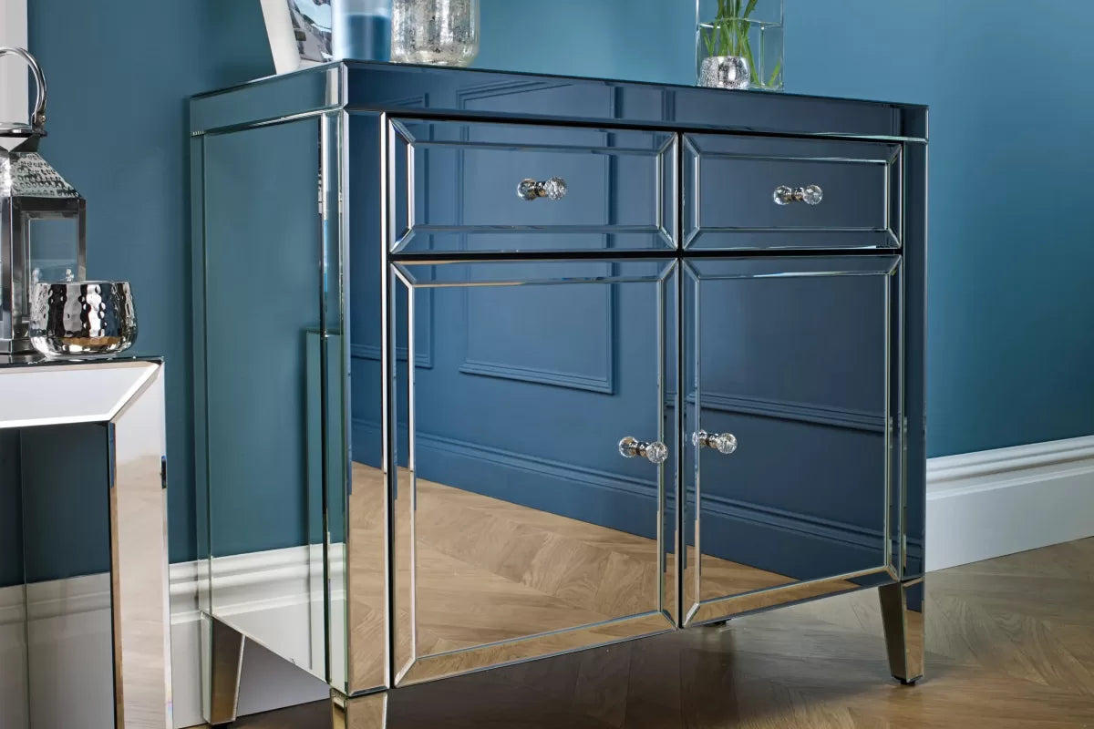 Valencia Mirrored 2 Drawer 2 Door Sideboard