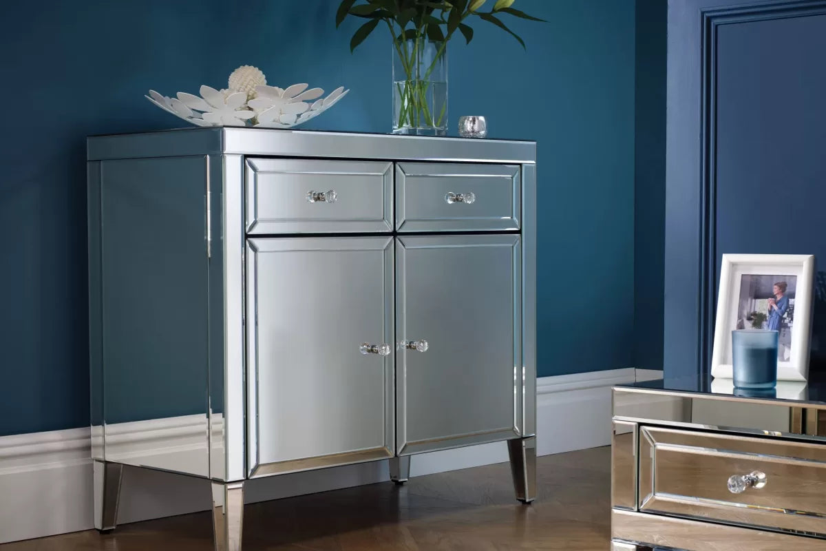 Valencia Mirrored 2 Drawer 2 Door Sideboard
