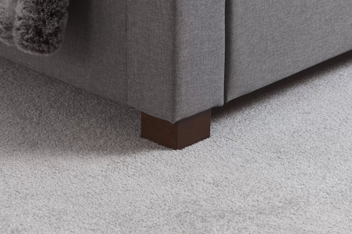 Valentino Grey Storage Double Bed + Bliss Double Mattress