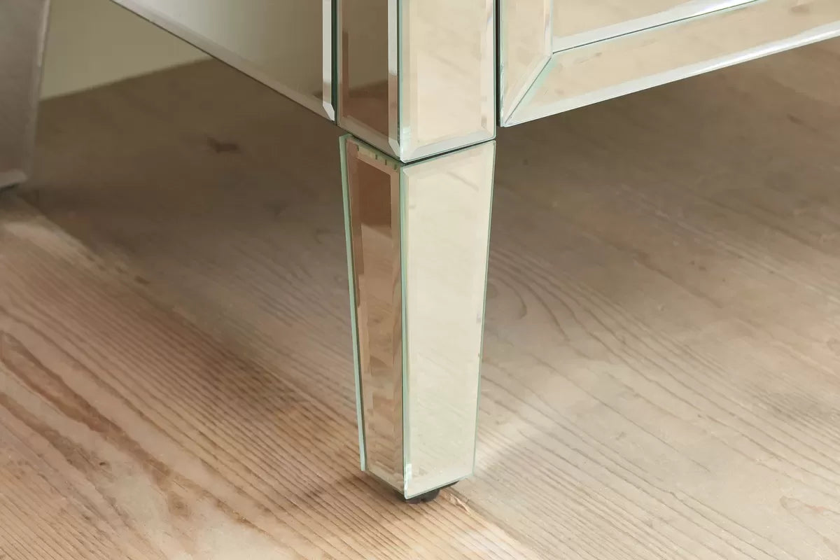 Valencia Mirrored 5 Drawer Narrow Chest