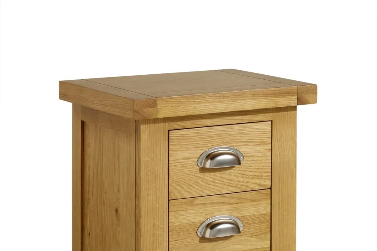 Woburn Small Oak 3 Drawer Bedside