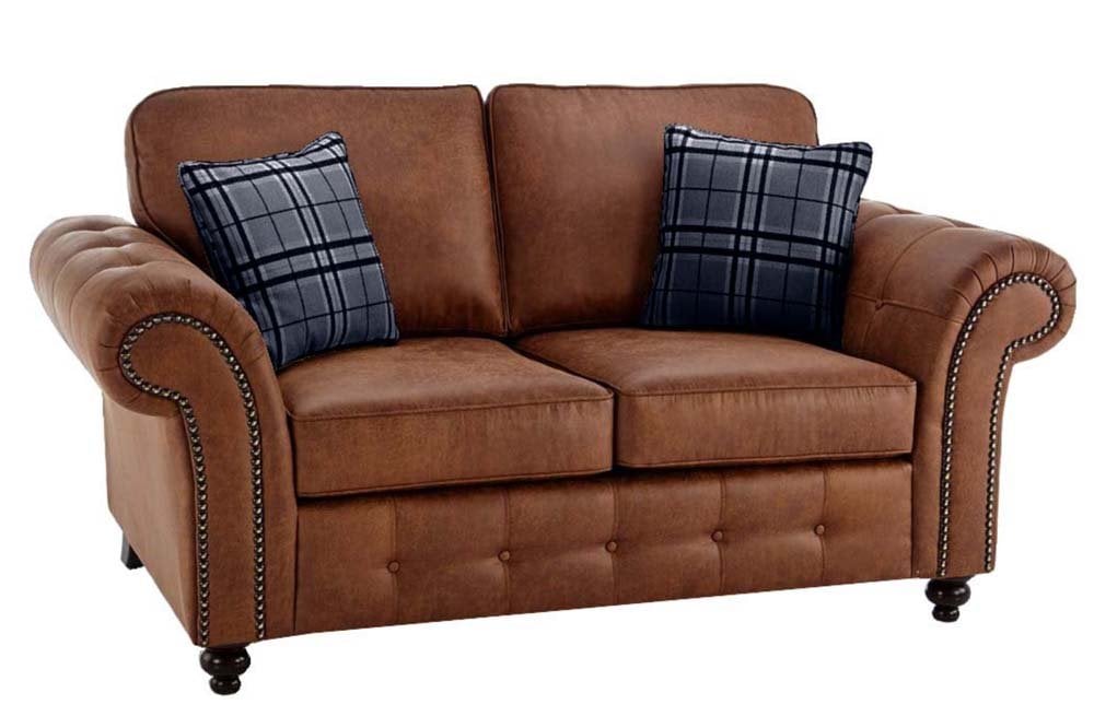 Uppingham Tan Suede 2 Seater Sofa