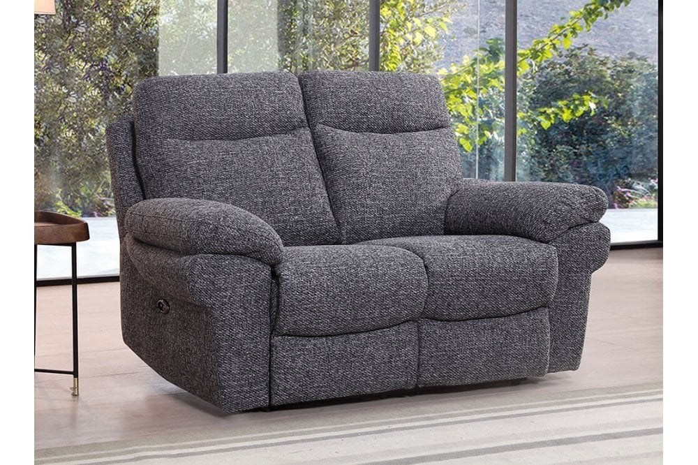 Tanya Grey Fabric Electric Recliner 2 Seater Sofa