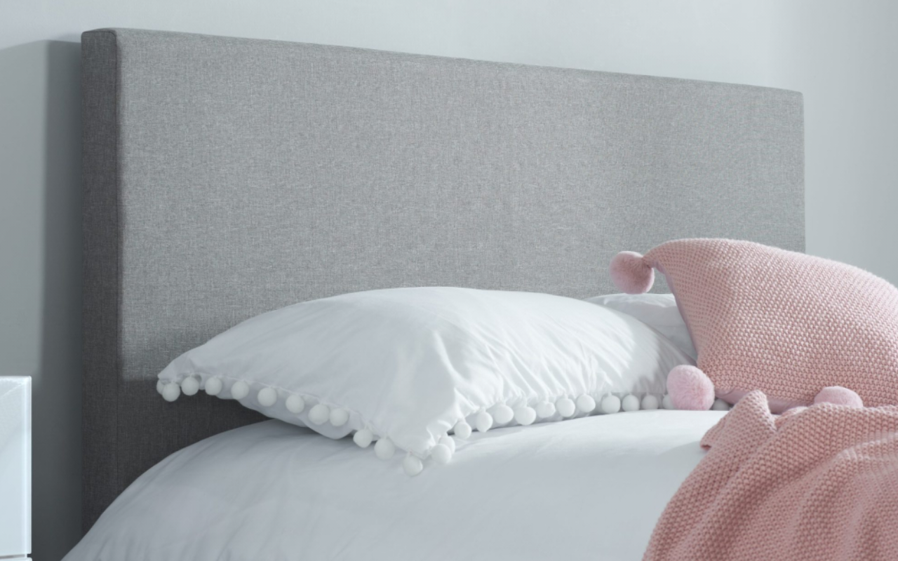 Plaza Luxurious Grey Fabric TV Bed