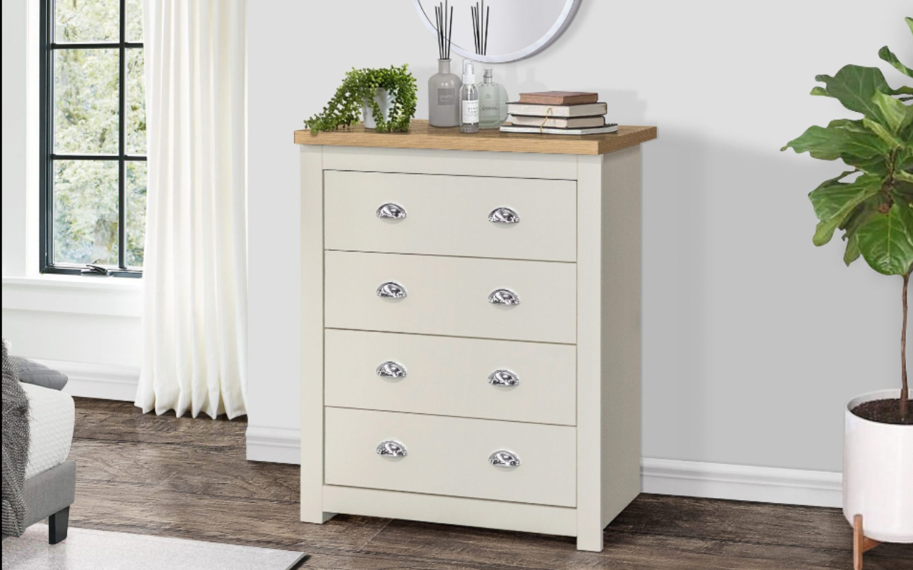Highgate 3 Door Wardrobe + 4 Drawer Chest + 2 Drawer Bedside Set