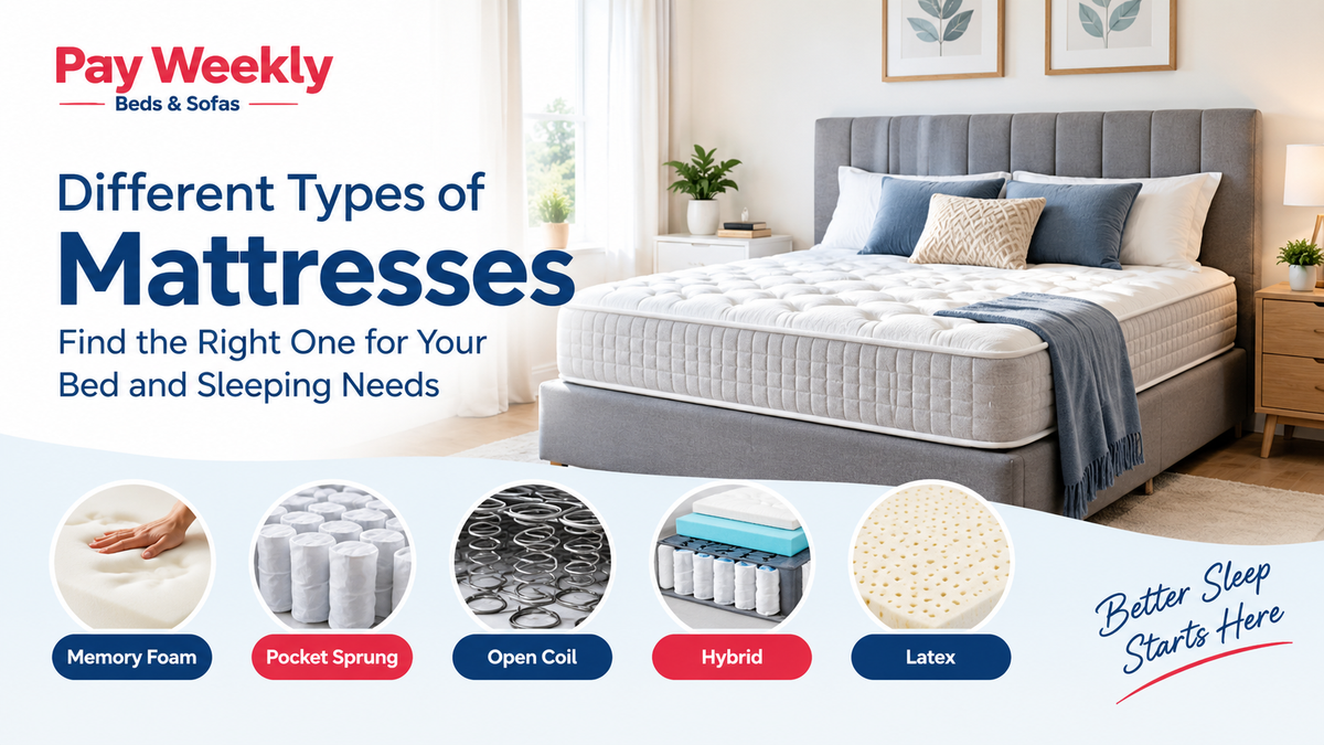Different Types of Mattresses Explained: Find the Right One for Your Bed