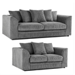 Grey Jumbo Cord Truro 3 + 2 Sofa Set