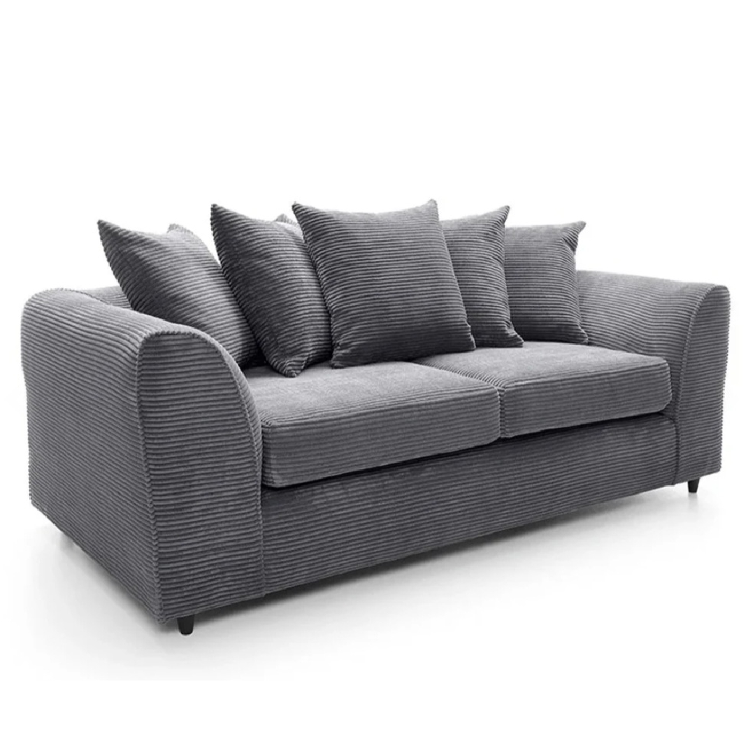 Grey Jumbo Cord Truro 3 + 2 Sofa Set