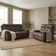 Foster Chocolate Fabric Electric Recliner 3 + 2 Seater Sofa Set