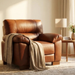 Westminster Tan Genuine Leather Armchair