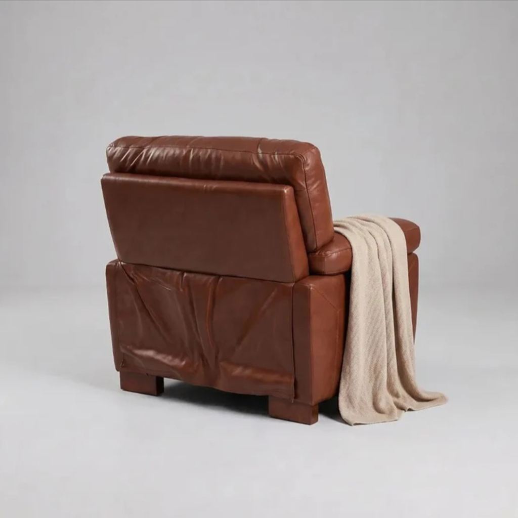Westminster Tan Genuine Leather Armchair