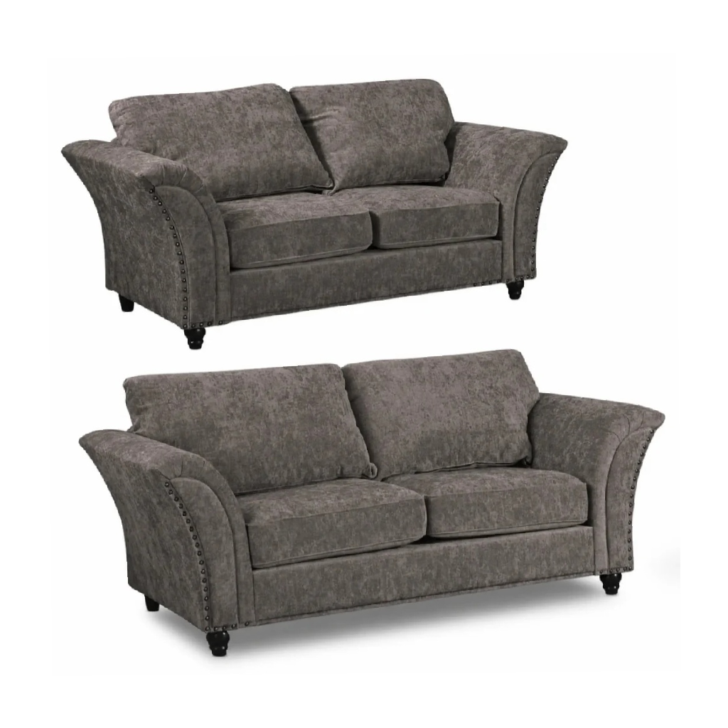 Canterbury Truffle Fabric 3+2 Seater Sofa Set