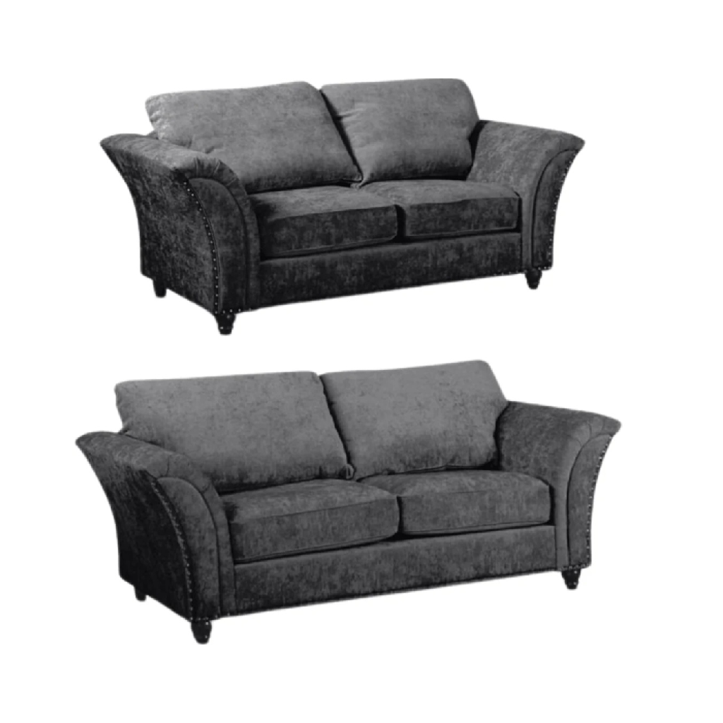 Canterbury Grey Fabric 3+2 Seater Sofa Set