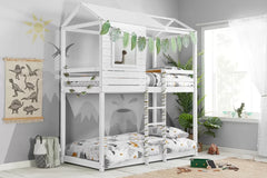 Adventure White Bunk Bed + 2 Single Air Mattresses