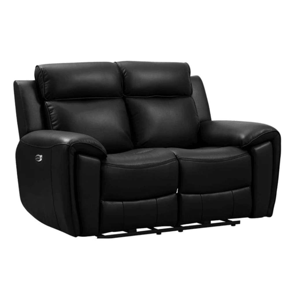 Annecy Genuine Leather Black Electric Power Recliner 3+2 Seater Sofa Set