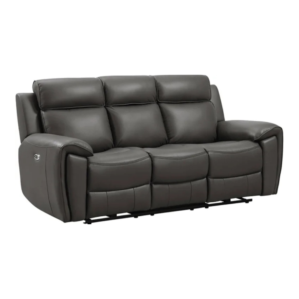 Annecy Genuine Leather Grey Electric Power Recliner 3+2 Seater Set