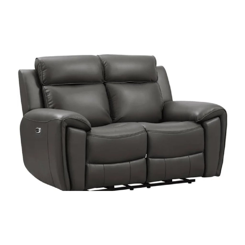 Annecy Genuine Leather Grey Electric Power Recliner 3+2 Seater Set