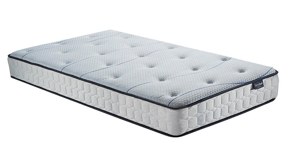 Belford White Wooden Single Bed + Air Single Mattress