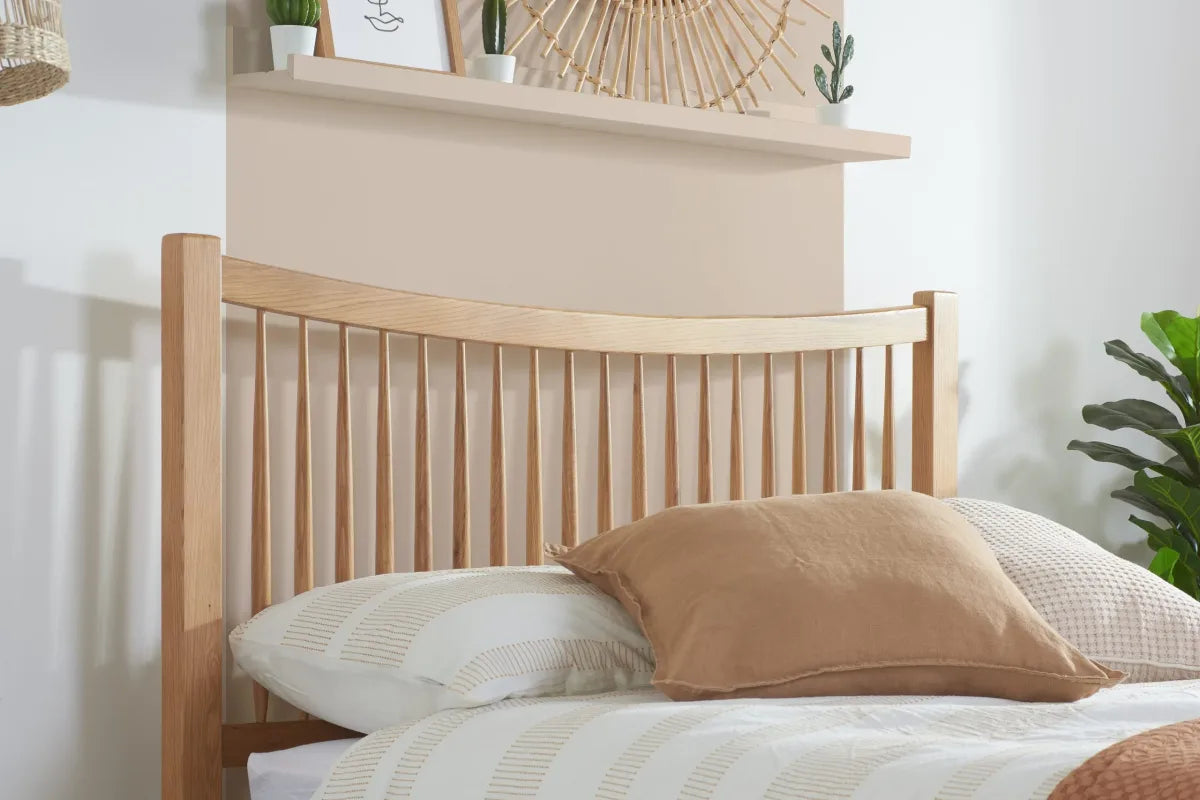 Berwick Oak King Bed + Heaven King Mattress