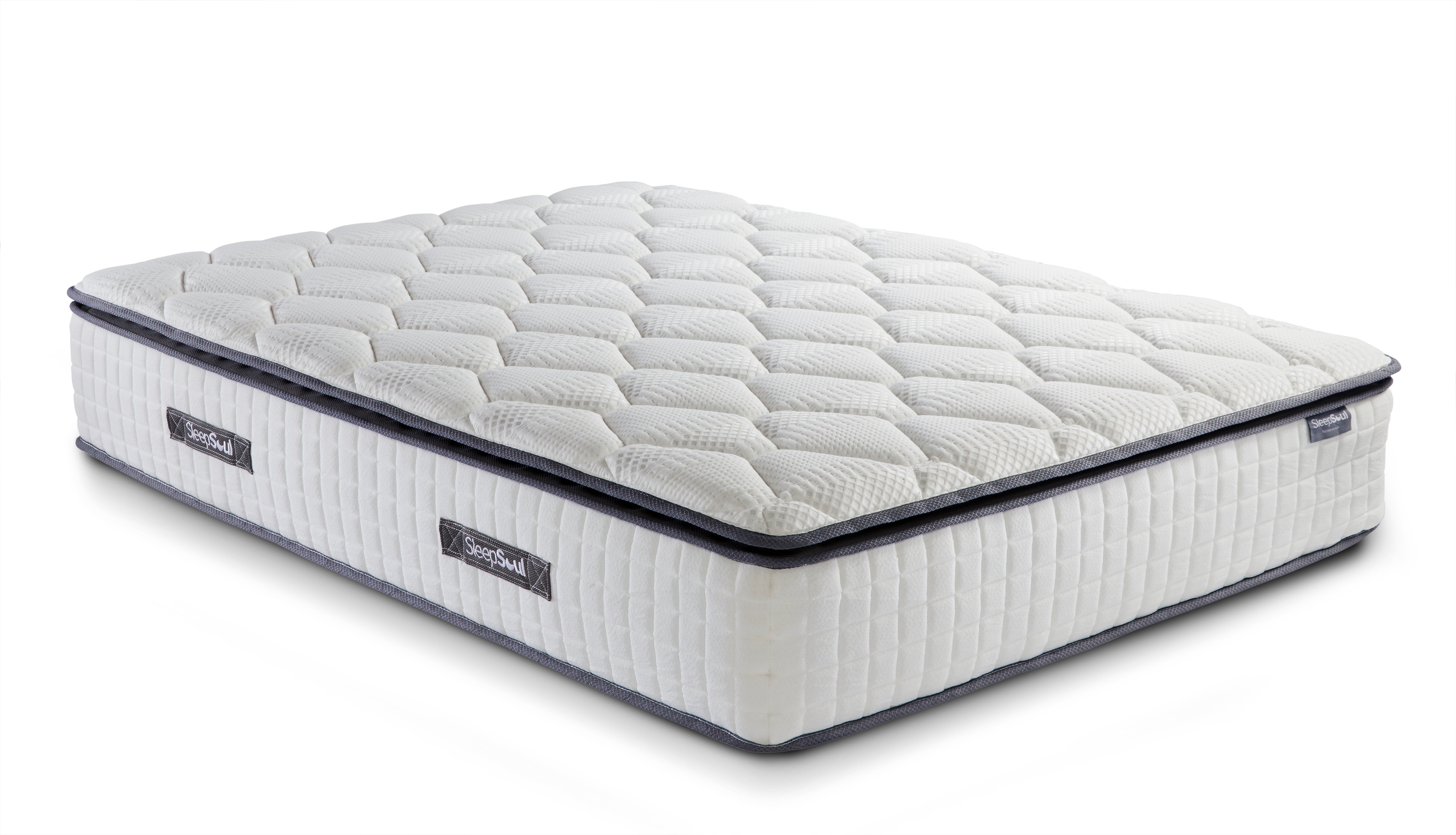 Castello Charcoal Sleigh Super King Bed + Super King Bliss Mattress