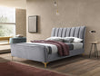 Clover Grey Fabric Small Double Bed + Comfort Small Double Mattress