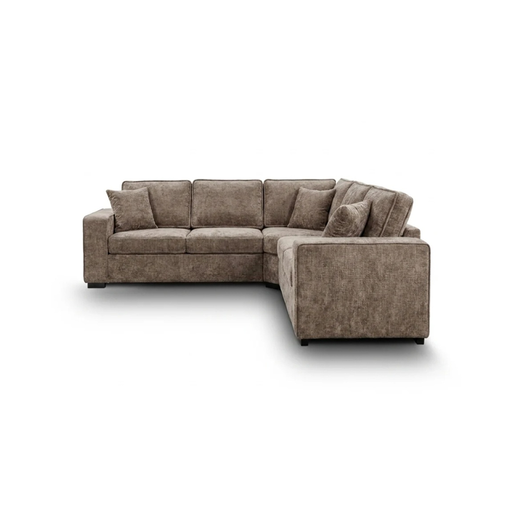 Camila Expresso Enzo Fabric 5 Seater Corner Sofa
