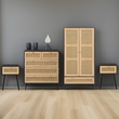 Cresswell 4 Piece Rattan Bedroom Furniture Set