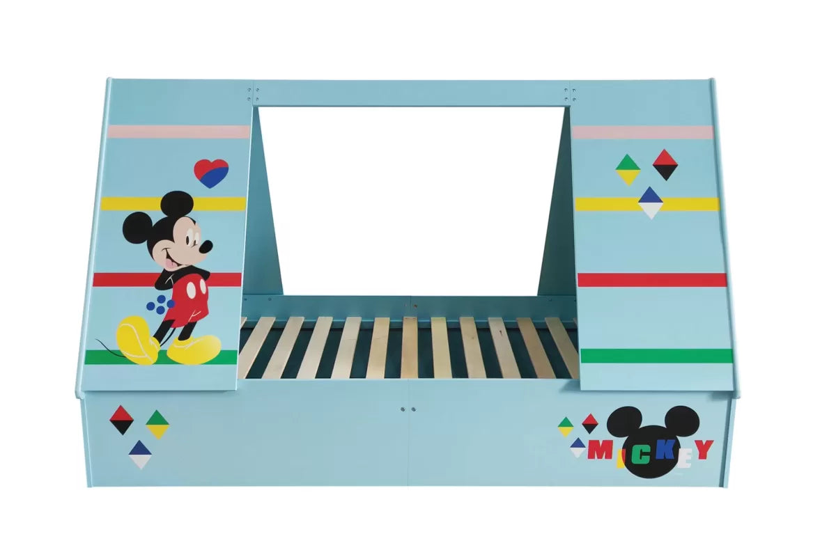Disney Blue Mickey Mouse Single Bed