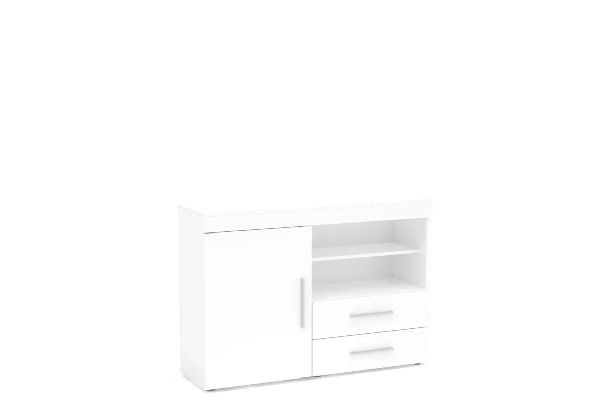 Edgeware White 1 Door 2 Drawer Sideboard