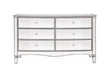 Elysee Mirrored 6 Drawer Wide Chest