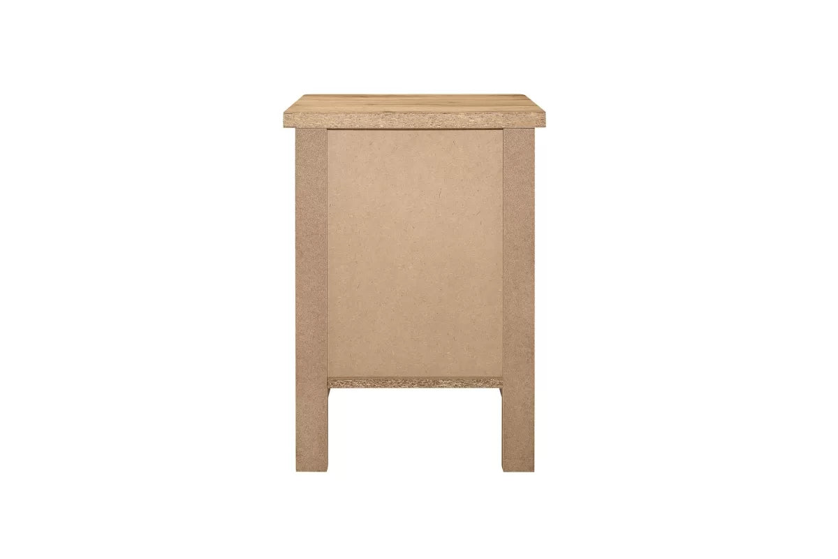 Hampstead Oak 3 Drawer Bedside Oak