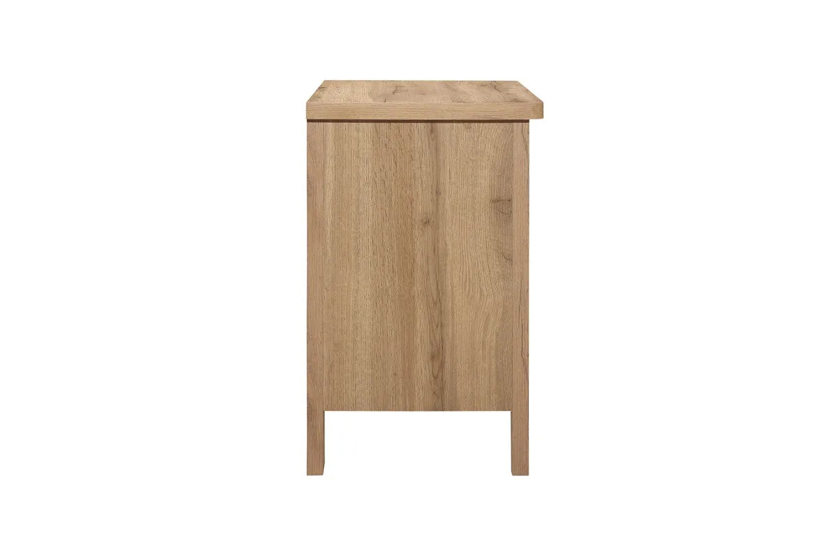Hampstead Oak 3 Drawer Bedside Oak
