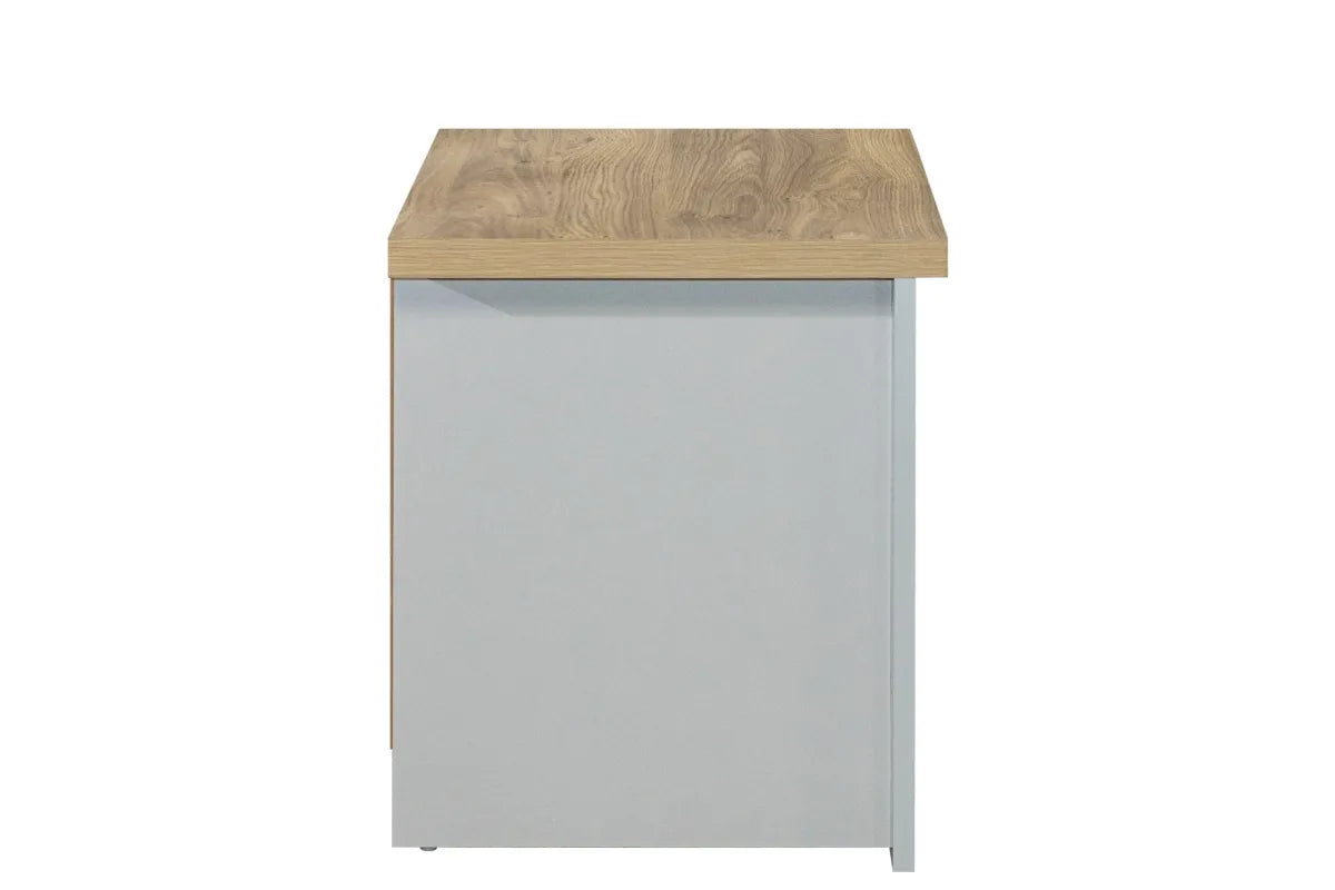 Highgate Grey & Oak 2 Drawer Bedside