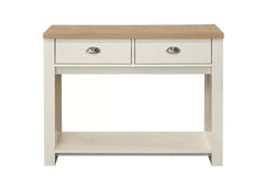 Highgate Cream & Oak	2 Drawer Console Table