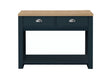 Highgate Navy Blue & Oak 2 Drawer Console Table