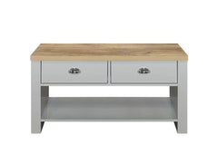 Highgate Grey & Oak 2 Drawer Coffee Table