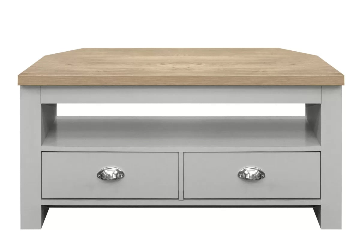 Highgate Grey & Oak Corner TV Unit