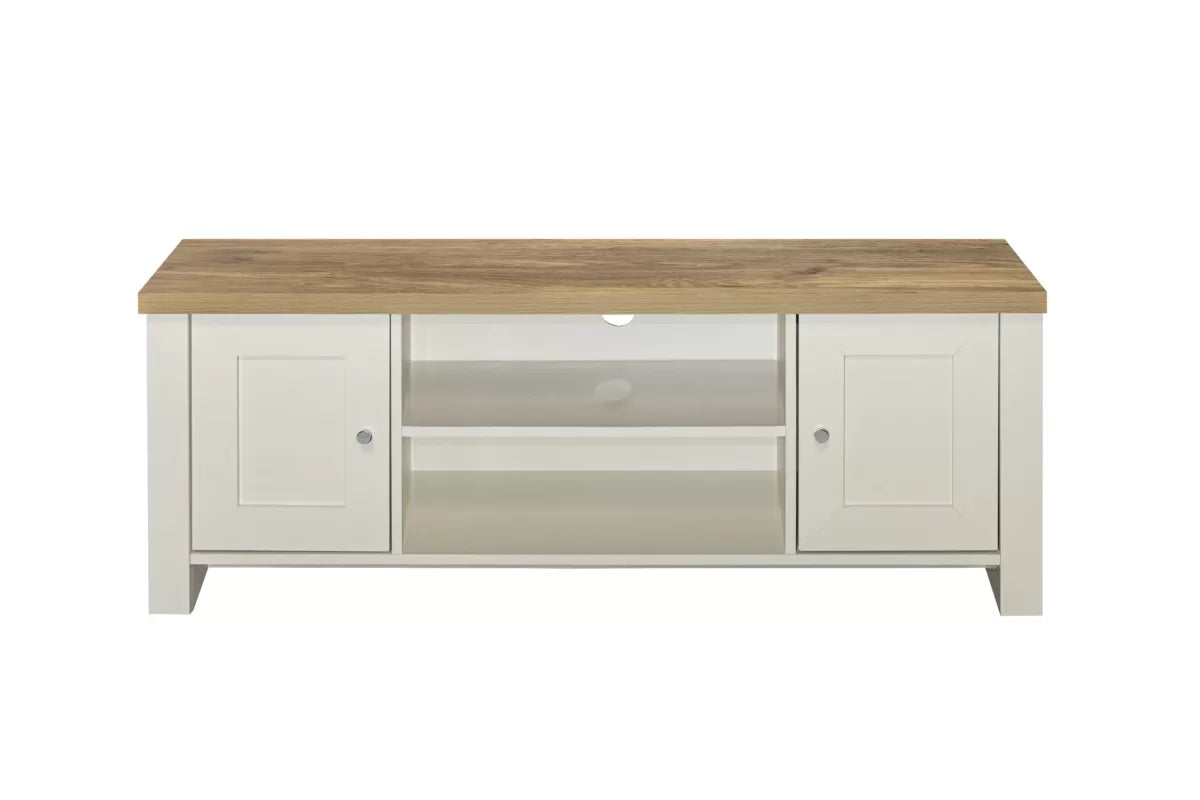 Highgate Cream & Oak Large TV Unit
