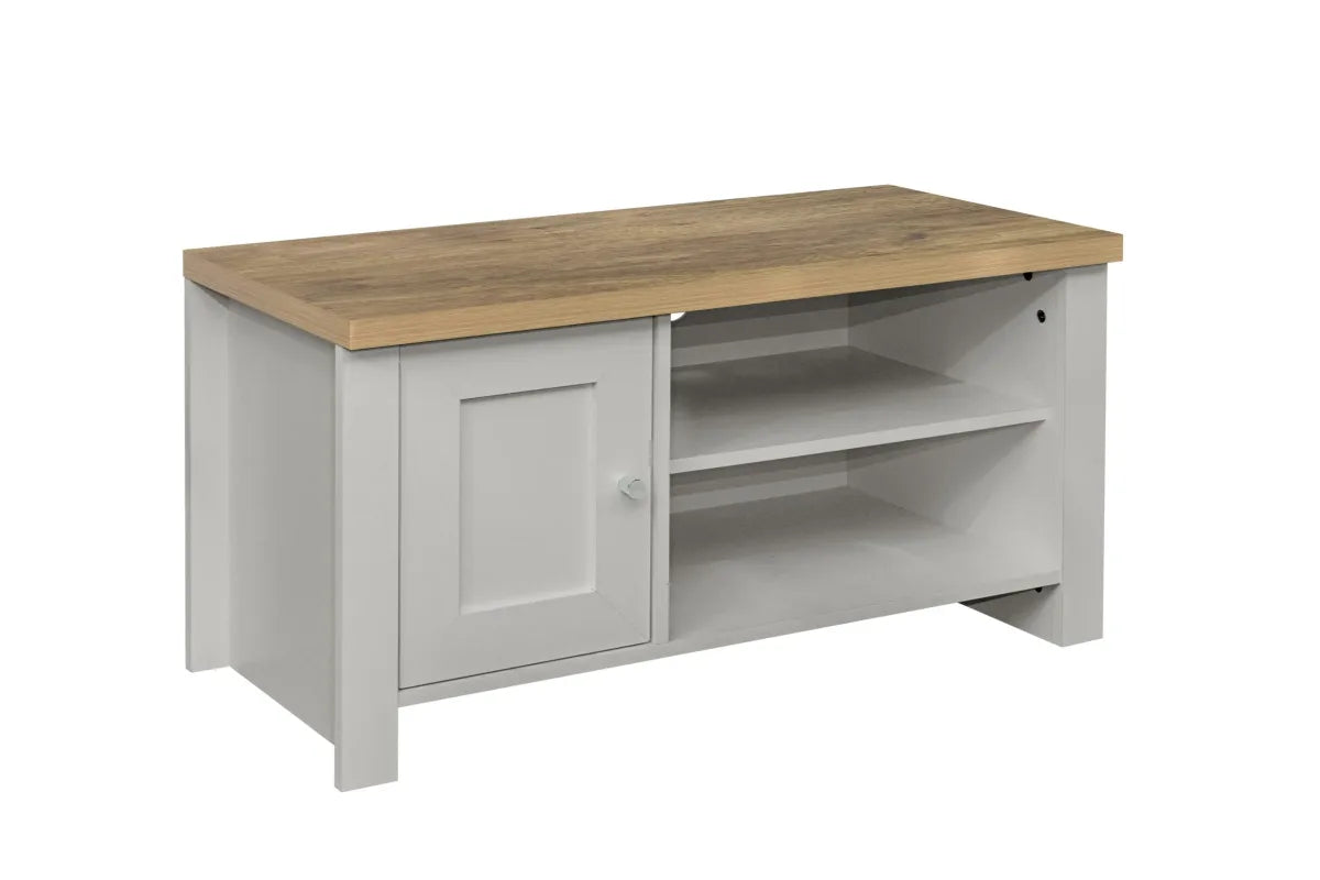 Highgate Grey & Oak Small TV Unit